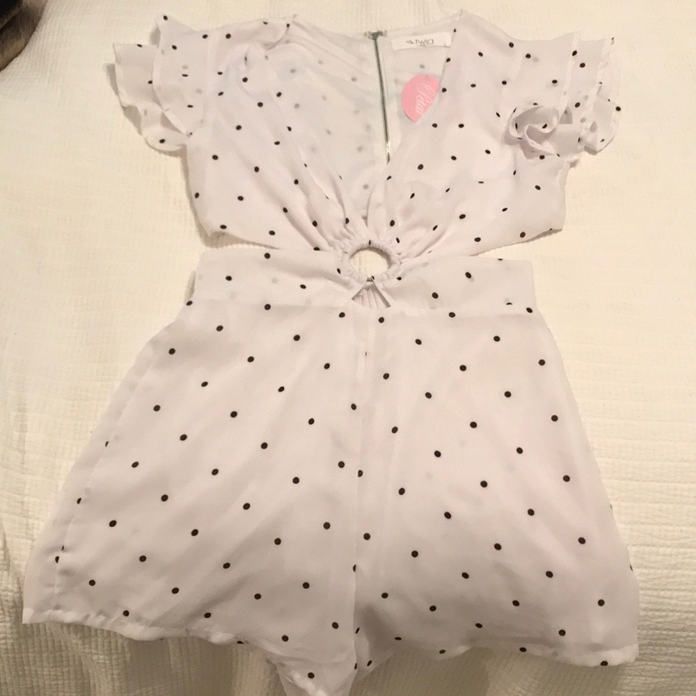Polka dot romper